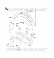 GARDE BOUE pour Kawasaki KX500 1999