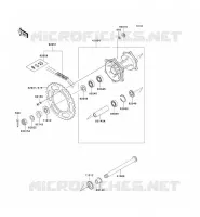 MOYEU ARRIERE pour Kawasaki KX500 1999