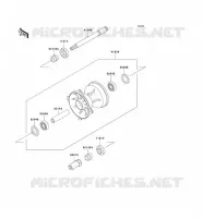 MOYEU AVANT pour Kawasaki KX500 1999