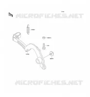 PEDALE DE FREIN pour Kawasaki KX500 1999