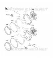 PNEUS pour Kawasaki KX500 1999