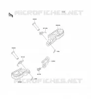 REPOSE PIED pour Kawasaki KX500 1999