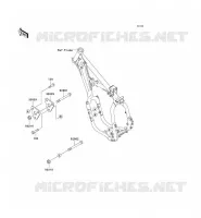 SUPPORT MOTEUR pour Kawasaki KX500 1999