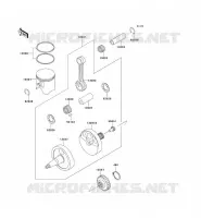 VILEBREQUIN/PISTON pour Kawasaki KX500 1999
