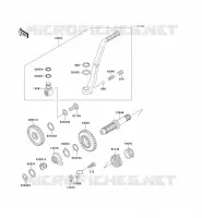 MECANISME DE KICK pour Kawasaki KX500 2004