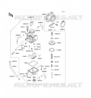 CARBURATEUR pour Kawasaki KX500 1991