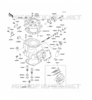 CULASSE/CYLINDRE pour Kawasaki KX500 1991