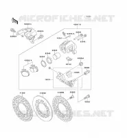 &Eacute;TRIER ARRI&Egrave;RE pour Kawasaki KX500 1991
