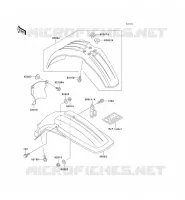 GARDE BOUE pour Kawasaki KX500 1991