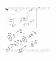 MECANISME DE KICK pour Kawasaki KX500 1991