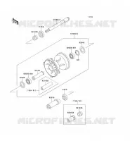 MOYEU AVANT pour Kawasaki KX500 1991