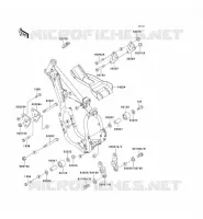 PIECE DE CADRE pour Kawasaki KX500 1991