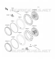 PNEUS pour Kawasaki KX500 1991