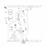 VILEBREQUIN/PISTON pour Kawasaki KX500 1991