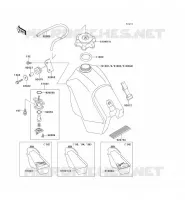 RESERVOIR CARBURANT pour Kawasaki KX500 1995