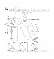RESERVOIR CARBURANT pour Kawasaki KX500 1996