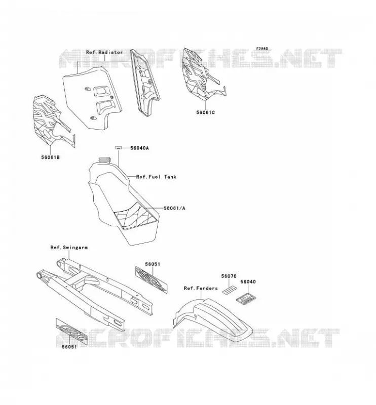 LABEL Kawasaki TOUT-TERRAIN 500 1997 KX500  KX500-E9