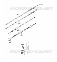 CABLES pour Kawasaki KX60 1985