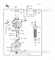 CARBURATEUR(2/2) pour Kawasaki KX60 1985