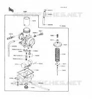 CARBURATEUR(2/2) pour Kawasaki KX60 1985