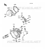 COUVERCLES MOTEUR pour Kawasaki KX60 1985