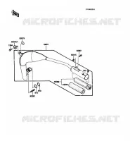&Eacute;CHAPPEMENT pour Kawasaki KX60 1985