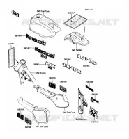 LABEL pour Kawasaki KX60 1985