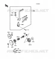 MECANISME DE KICK pour Kawasaki KX60 1985