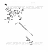 PEDALE DE FREIN pour Kawasaki KX60 1985
