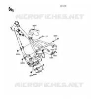PIECE DE CADRE (COUVERTURE) pour Kawasaki KX60 1985
