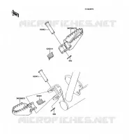 REPOSE PIED pour Kawasaki KX60 1985