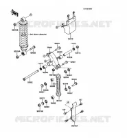 SUSPENSION ARRI&Egrave;RE pour Kawasaki KX60 1985