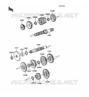 TRANSMISSION pour Kawasaki KX60 1985