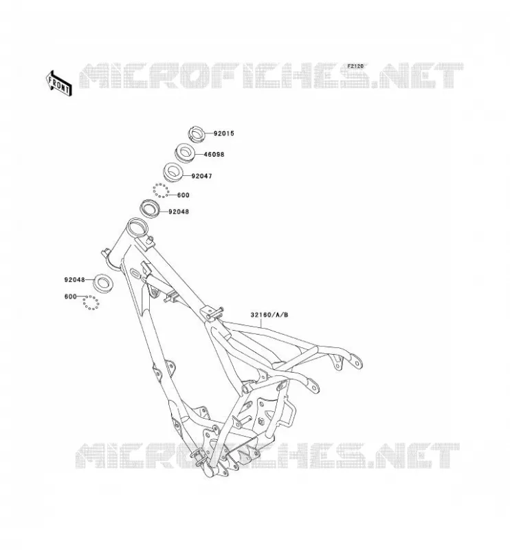 CH&Acirc;SSIS Kawasaki TOUT-TERRAIN 60 2000 KX60  KX60-B16