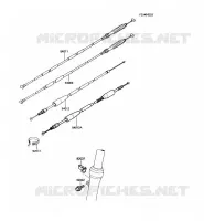CABLES pour Kawasaki KX60 1988
