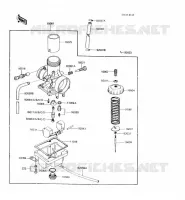 CARBURATEUR(2/2) pour Kawasaki KX60 1988