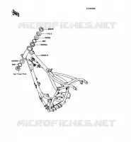 CH&Acirc;SSIS pour Kawasaki KX60 1988