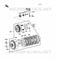 EMBRAYAGE pour Kawasaki KX60 1988