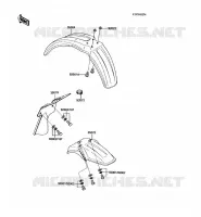 GARDE BOUE pour Kawasaki KX60 1988