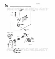 MECANISME DE KICK pour Kawasaki KX60 1988