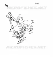 PIECE DE CADRE (COUVERTURE) pour Kawasaki KX60 1988
