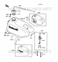 RESERVOIR CARBURANT pour Kawasaki KX60 1988