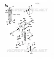 SUSPENSION ARRI&Egrave;RE pour Kawasaki KX60 1988