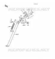 BEQUILLES pour Kawasaki KX60 1988