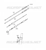CABLES pour Kawasaki KX60 1988