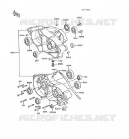 CARTER MOTEUR(S) pour Kawasaki KX60 1988