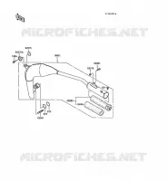 &Eacute;CHAPPEMENT pour Kawasaki KX60 1988