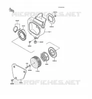 FILTRE A AIR pour Kawasaki KX60 1988