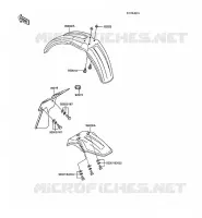 GARDE BOUE pour Kawasaki KX60 1988