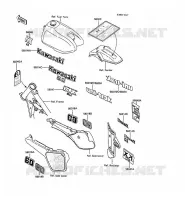 LABEL pour Kawasaki KX60 1988